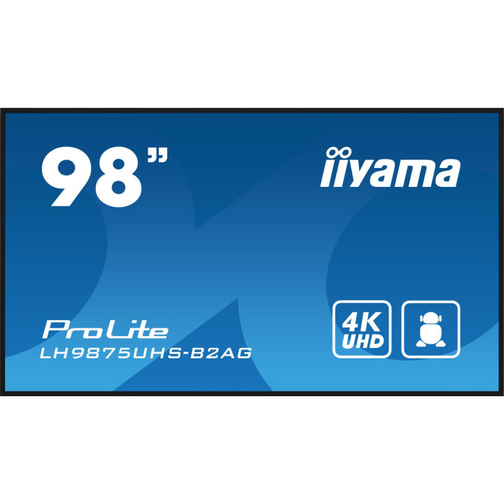 IIYAMA 98  3840x2160 UHD IPS panel DVI-I VGA HDMI 3x